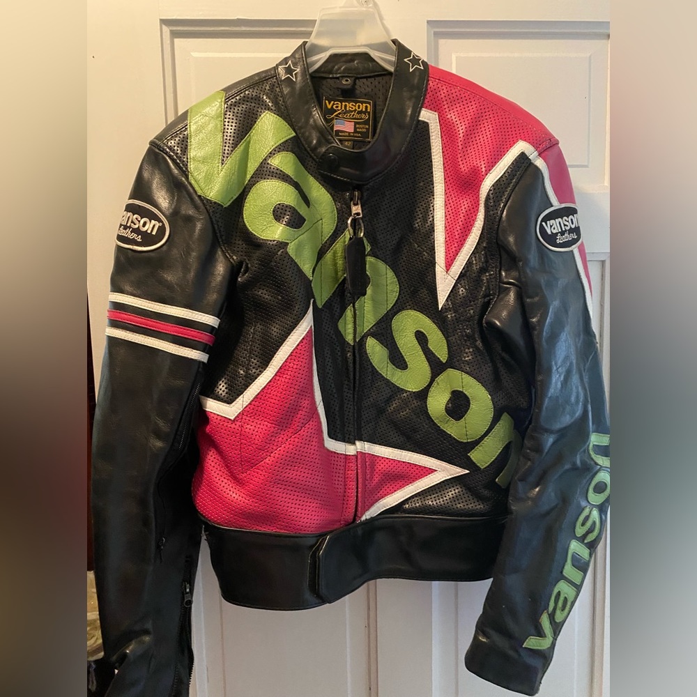 The Classic Vanson leather cafe racer jacket